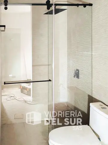 División para baño corrediza